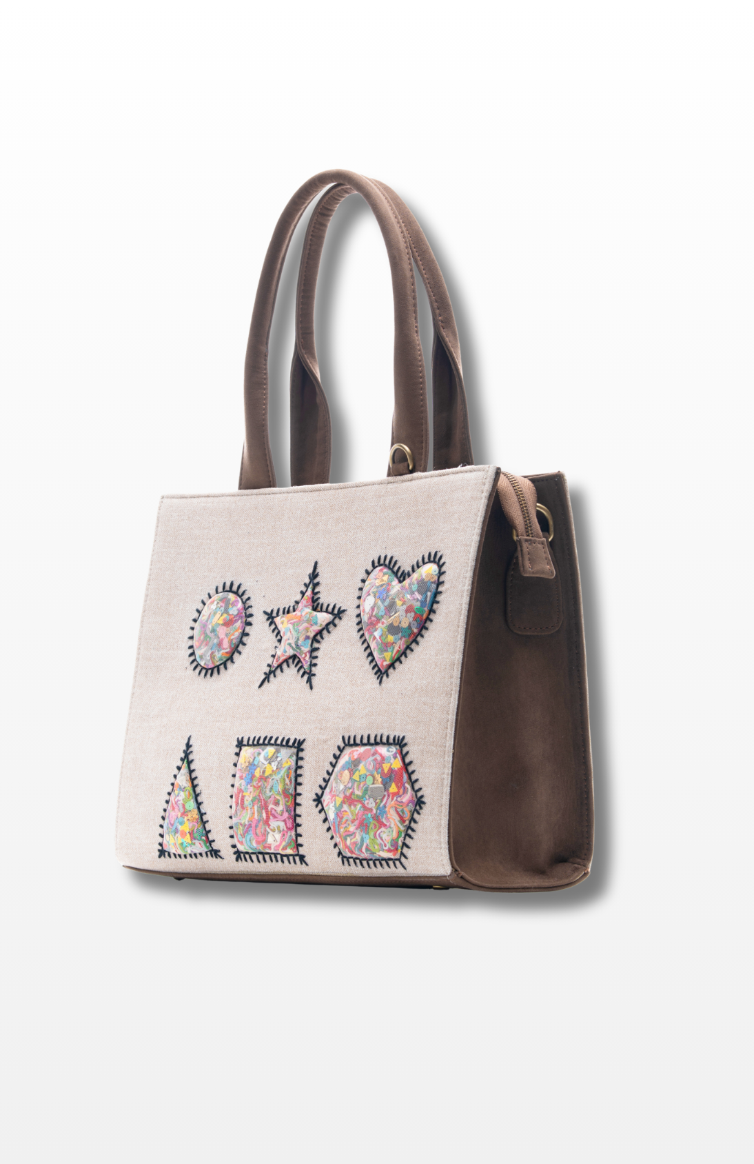 Geometry large tote by the brand Story of Strings.