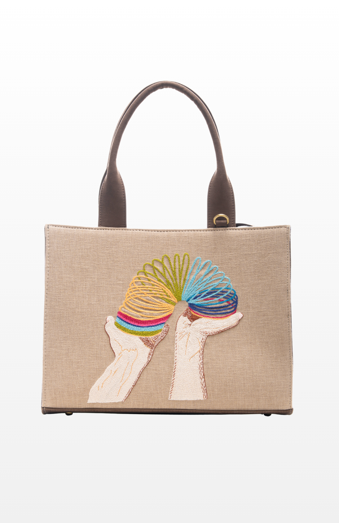 Retro Springs large tote by the brand Story of Strings.