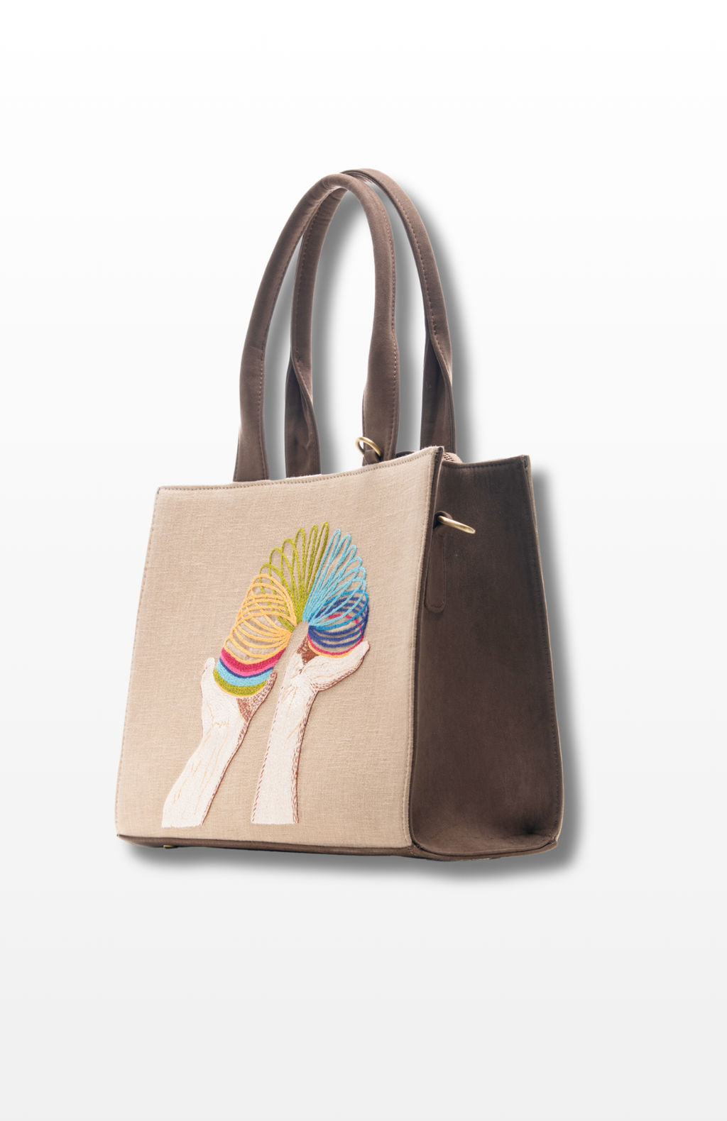 Retro Springs large tote by the brand Story of Strings.