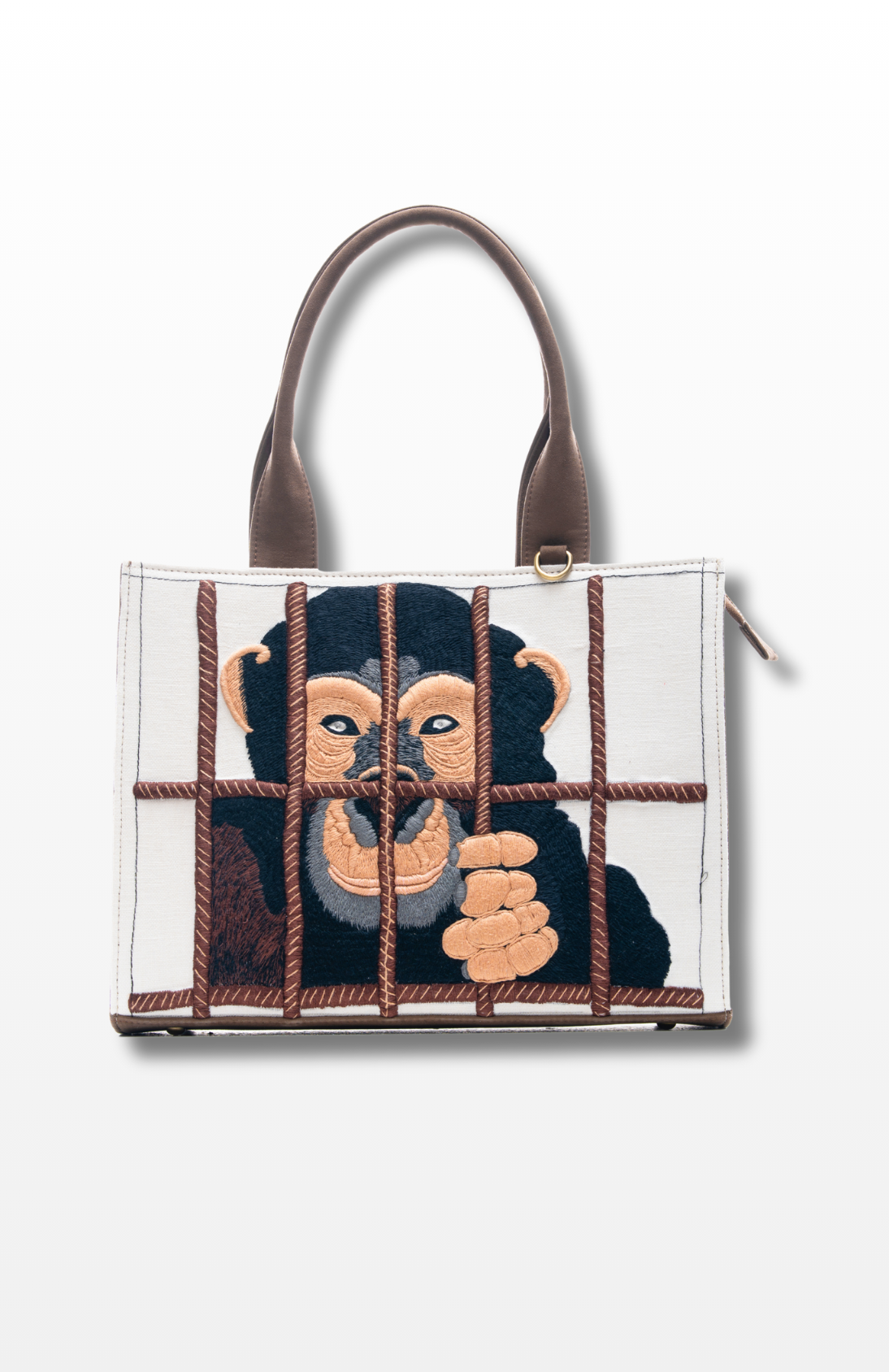 Save the Chimps handag by the brand Story of Strings