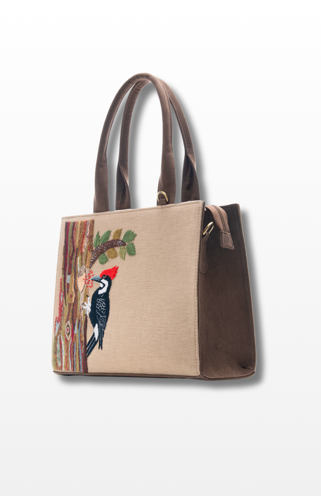 Woodpecker's Rhythm tote bag by the brand Story of Strings.
